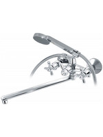 1014-222 Смеситель Ванна "ВАРИОН" м/к, L-излив, Ретро