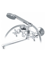 1015-222 Смеситель Ванна "ВАРИОН" м/к, L-излив корот., Ретро