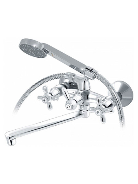 1015-222 Смеситель Ванна "ВАРИОН" м/к, L-излив корот., Ретро