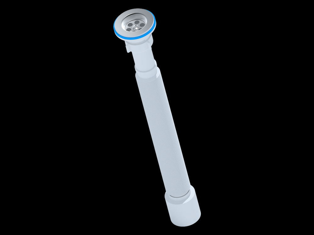 G215 Гофросифон АНИ Пласт 1 1/4"*50, удилиненный L520-1350мм