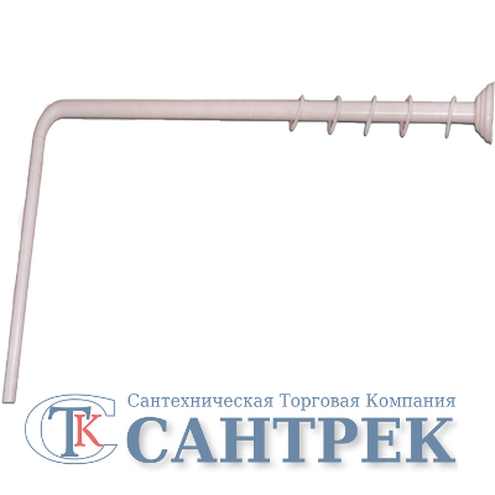 Карниз д/ванной  розовый УГЛОВОЙ 90х90х90см d=22