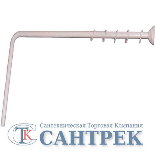 Карниз д/ванной  розовый УГЛОВОЙ 90х90х90см d=22