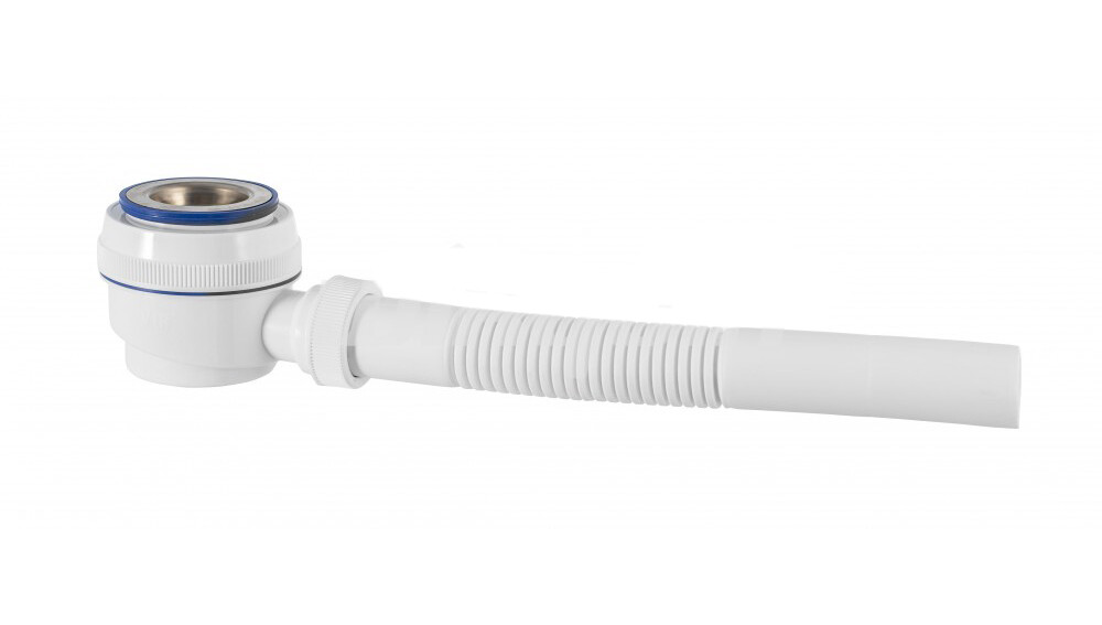 ВП 6861 Сифон для душевого поддонa "Элит" 1 1/2"х40, с нерж.реш D=70 м и гибкой тр 40-40