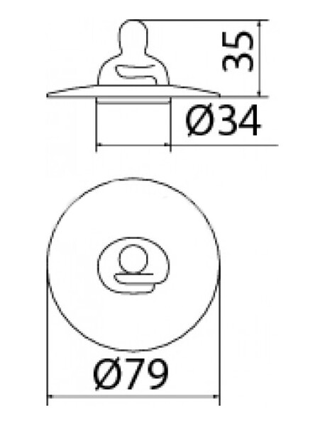ВП 1236 Пробка для ванн, моек и раковин "Мистер VIR"