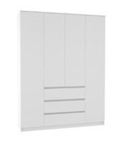 МС Мори Шкаф МШ 1600.1/1600 Белый (4 места)