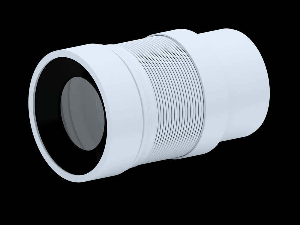 K821 Слив АНИ Пласт для унитаза раздвижной, L200-360мм