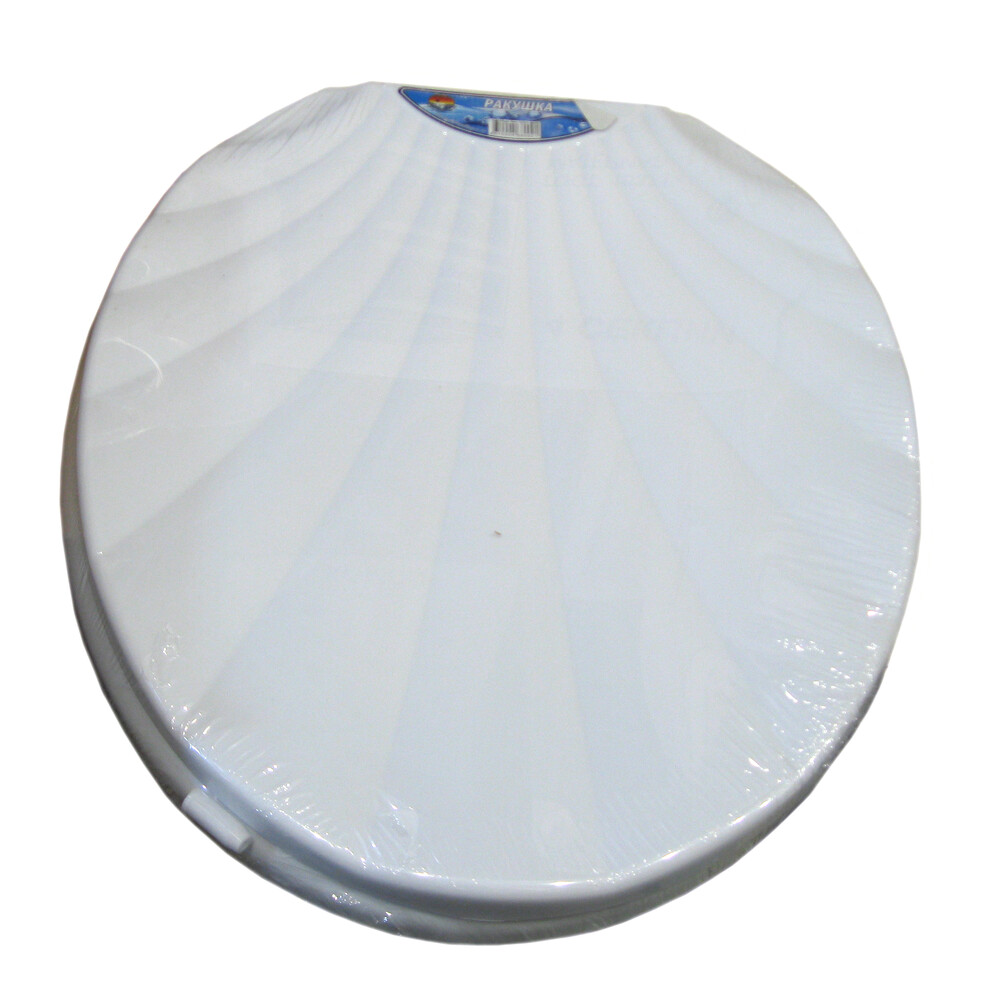 Сиденье д/унитаза жесткое РАКУШКА белый