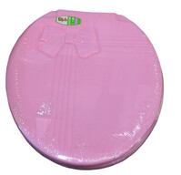Сиденье д/унитаза жесткое БАНТИК розовый