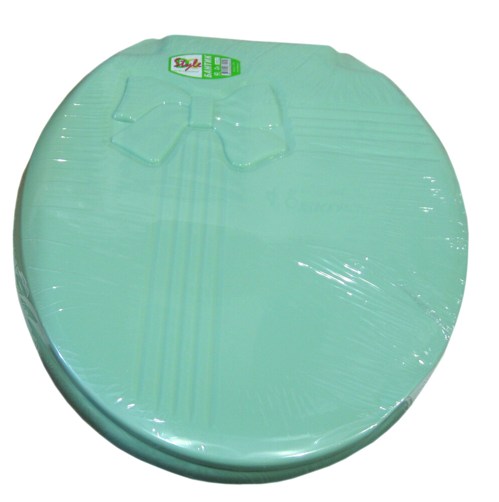 Сиденье д/унитаза жесткое БАНТИК салатовый