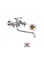 Смеситель Ванна Lemen 1/2 м/к Крест LUX (20571) 