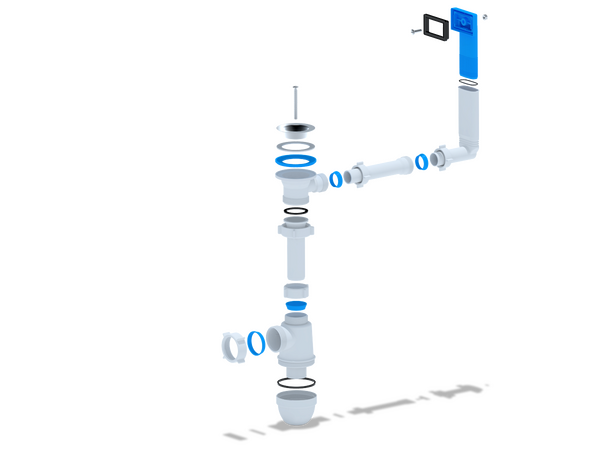 C0140 Сифон АНИ Пласт 1 1/2"*40 с переливом мойки
