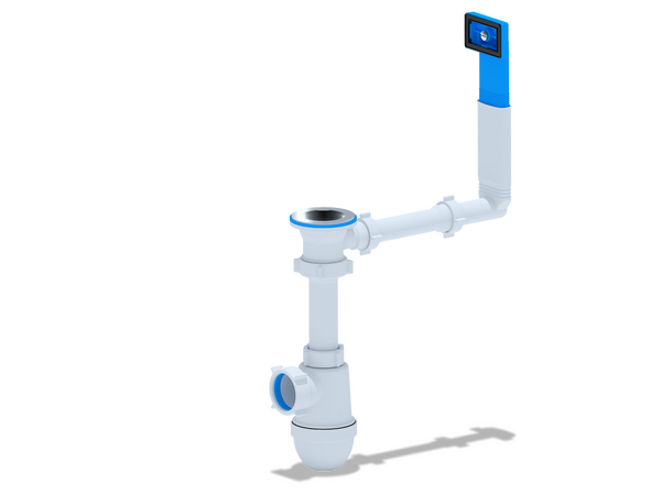 C0140 Сифон АНИ Пласт 1 1/2"*40 с переливом мойки