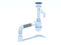 C0310 Сифон АНИ Пласт 1 1/2"*40 с носиком, с гофрой 40/50