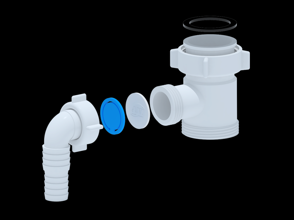 M110 Отвод для стиральной машины 1 1/2"*1 1/2 АНИ Пласт