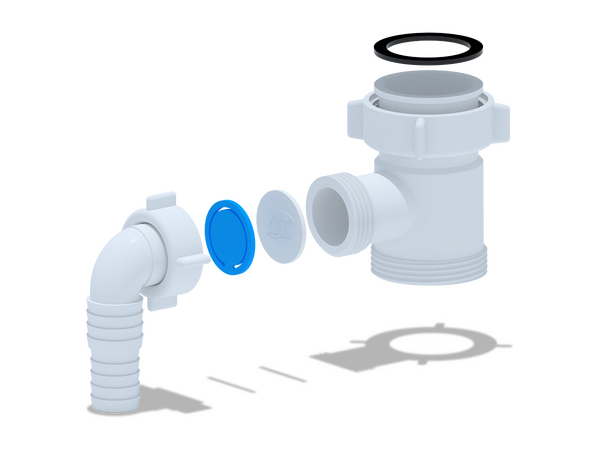 M110 Отвод для стиральной машины 1 1/2"*1 1/2 АНИ Пласт