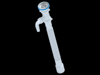 G118 Гофросифон АНИ Пласт 1 1/2"*40/50 удлинённый с отводом для с/м, L648-1488мм