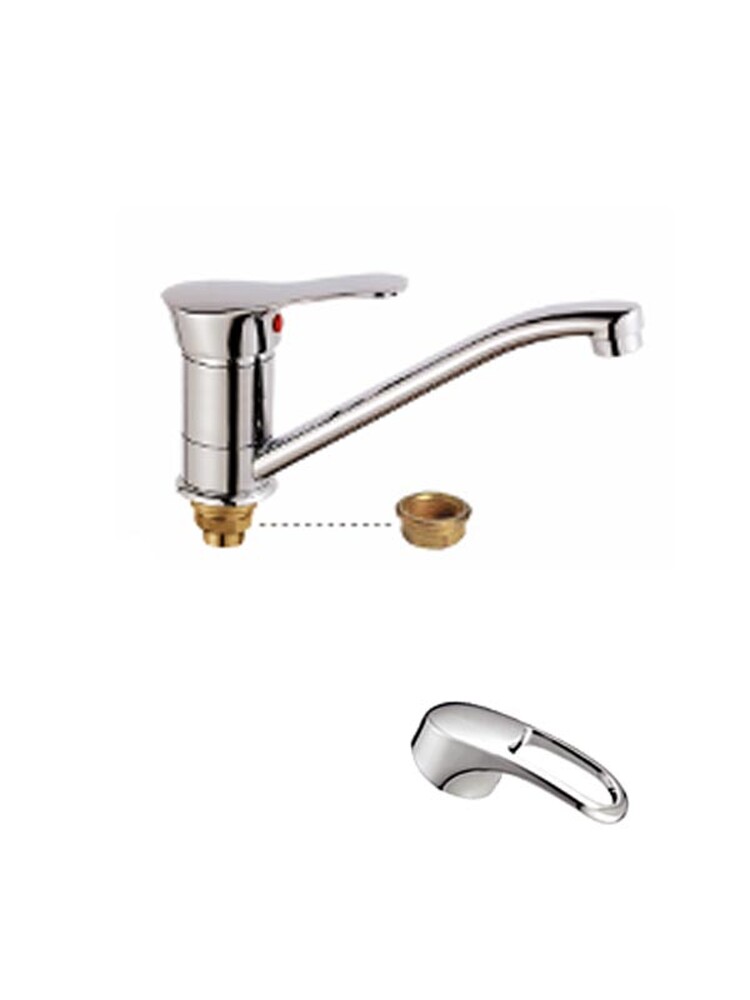 Смеситель Кухня Lemen шар d40 (LB 61402В) МГ средний нос