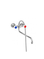 Смеситель Ванна Казань 1/2 рез (КС 94112/97107/95112) пласт. мах. отеч. исп., перекл. керам.