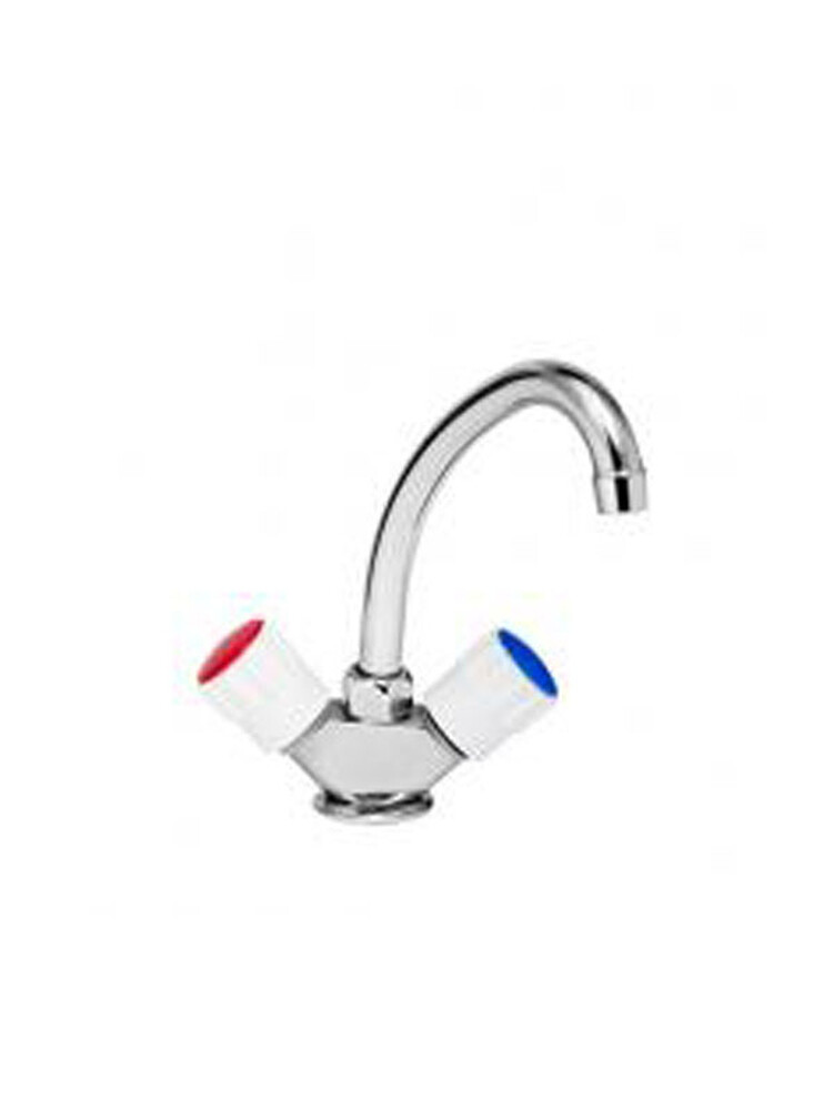 Смеситель Кухня Казань 1/2 рез (СМ 55111) кор.нос, без подвод.