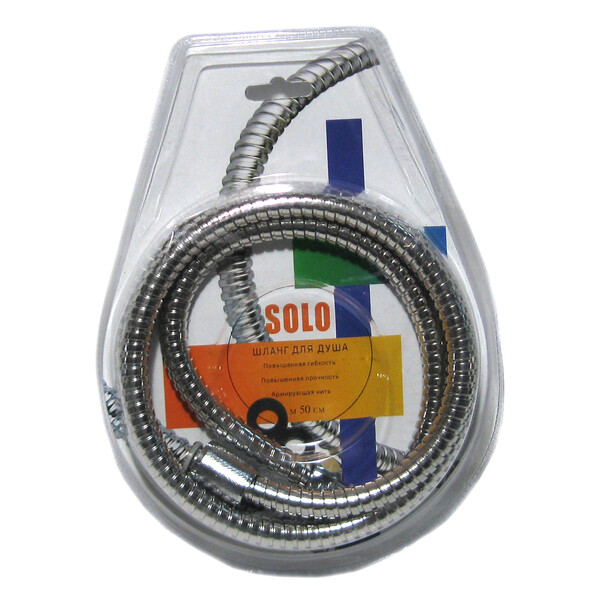 Шланг душевой рус/имп 1,50 м на блистере SOLO
