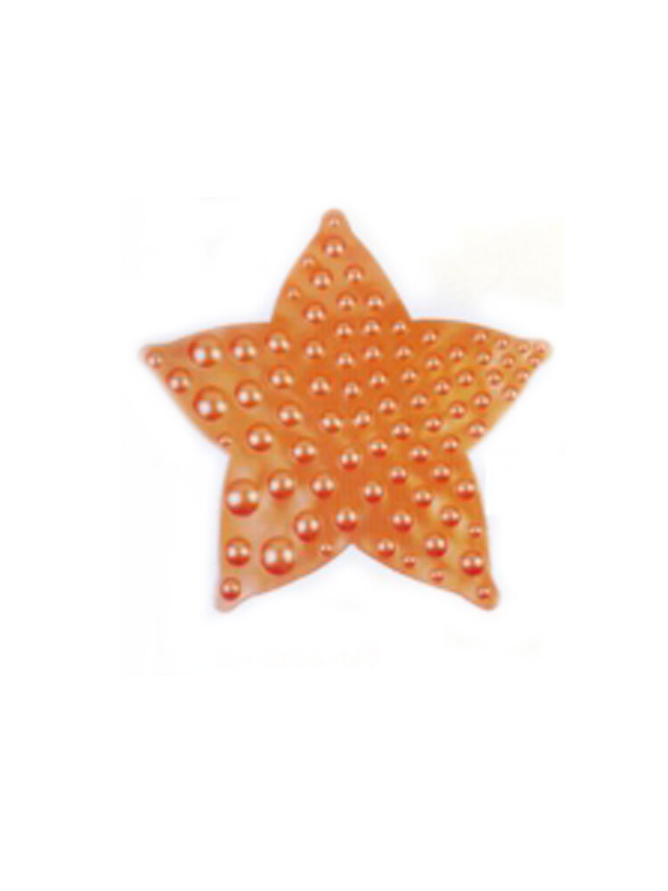Коврик на присосках "ЗВЕЗДА" 56*56см оранжевый BR-5656-480