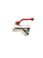 Кран вода RR 3/4" г/г руч с фильтром (375)