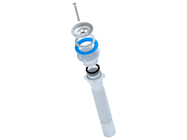 G104 Гофросифон АНИ Пласт 1 1/2"*40, L350-760мм