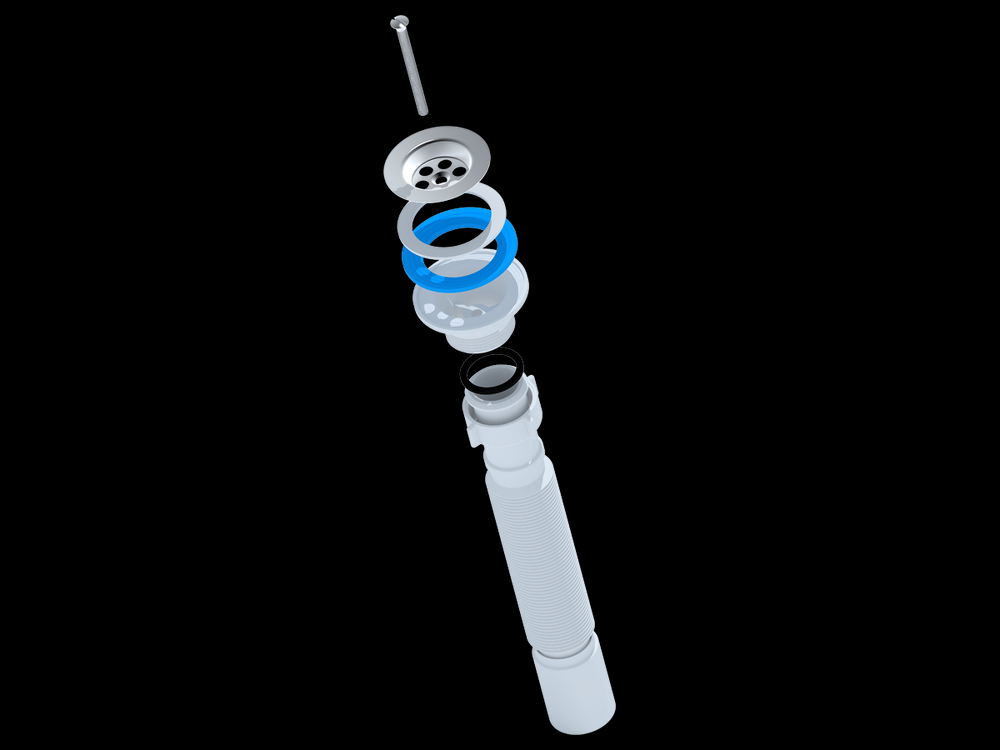 G204 Гофросифон АНИ Пласт 1 1/4"*40, L345-755мм
