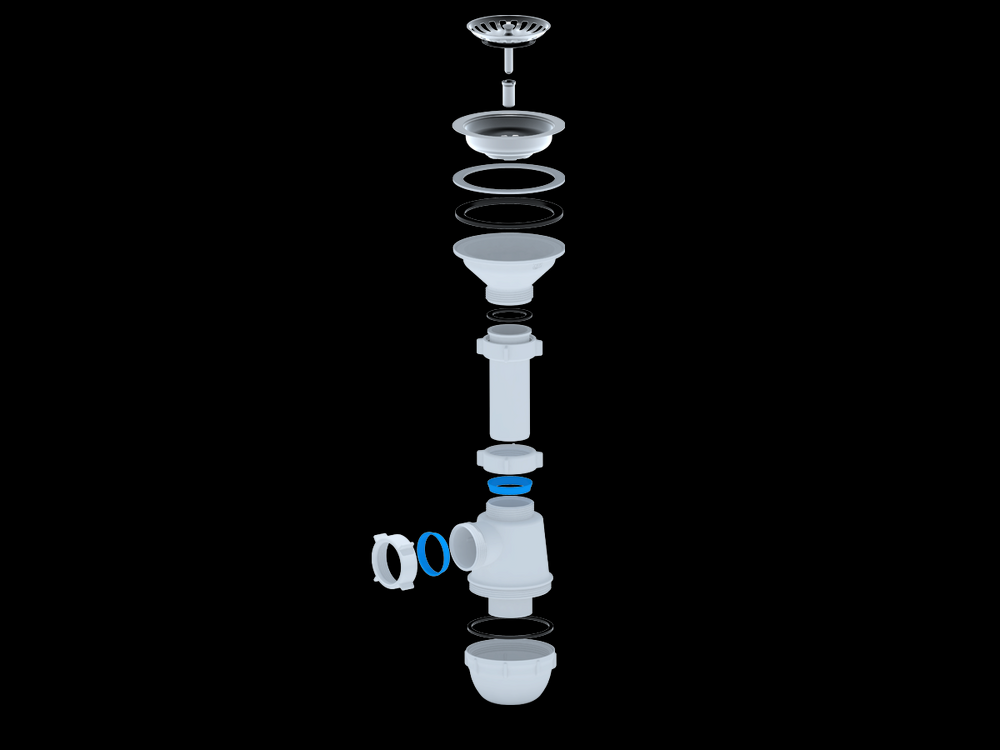 A0150 Сифон АНИ Пласт 3 1/2"*40 Грот