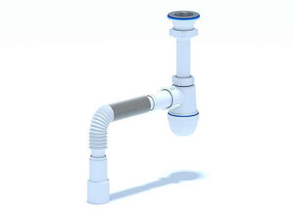 C0115 Сифон АНИ Пласт 1 1/2"*40 с гофрой 40*40/50