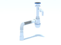 C0315 Сифон АНИ Пласт 1 1/2"*40 с носиком, с гофрой 40*40/50