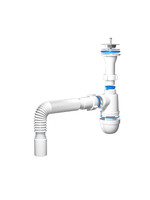 C2005 Сифон АНИ Пласт 1 1/4"*40 с гофрой 40/40