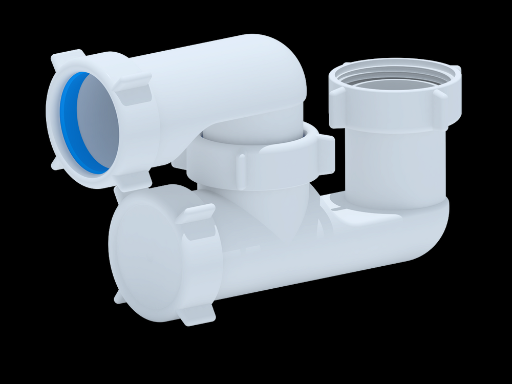 E200 Сифон АНИ Пласт для душ. поддона 1 1/2"*40 регулиремый, без выпуска