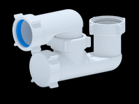 E200 Сифон АНИ Пласт для душ. поддона 1 1/2"*40 регулиремый, без выпуска