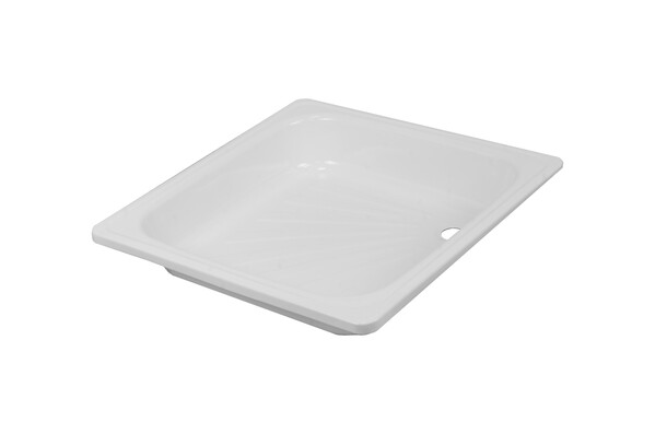 Поддон душевой стальной эмалированный квадрат 80*80*15