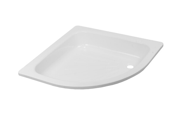 Поддон душевой стальной эмалированный полукруг 90*90*16