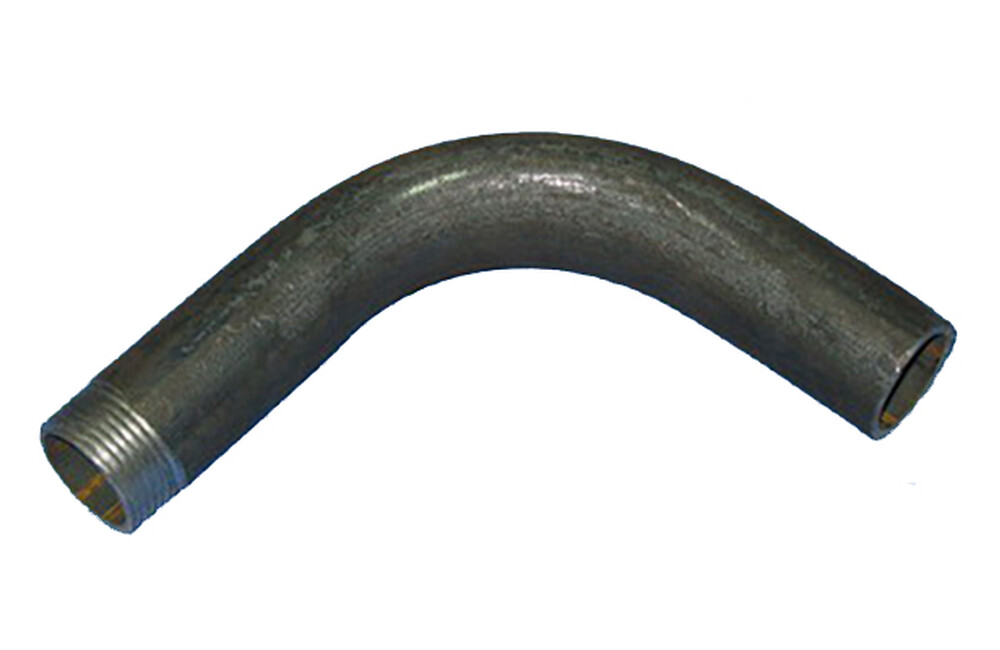 Отвод с одной резьбой 15 черн