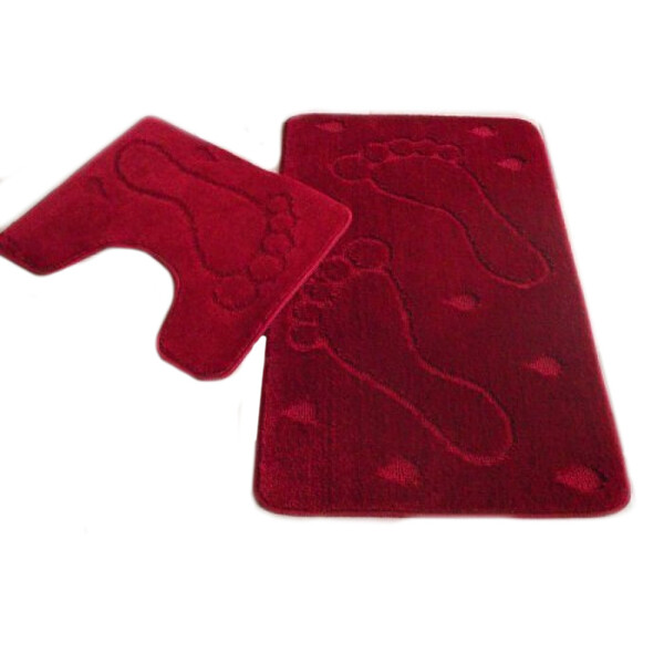 Коврик д/ванны 2 предм. ZALEL 55х85 бордовый Турция