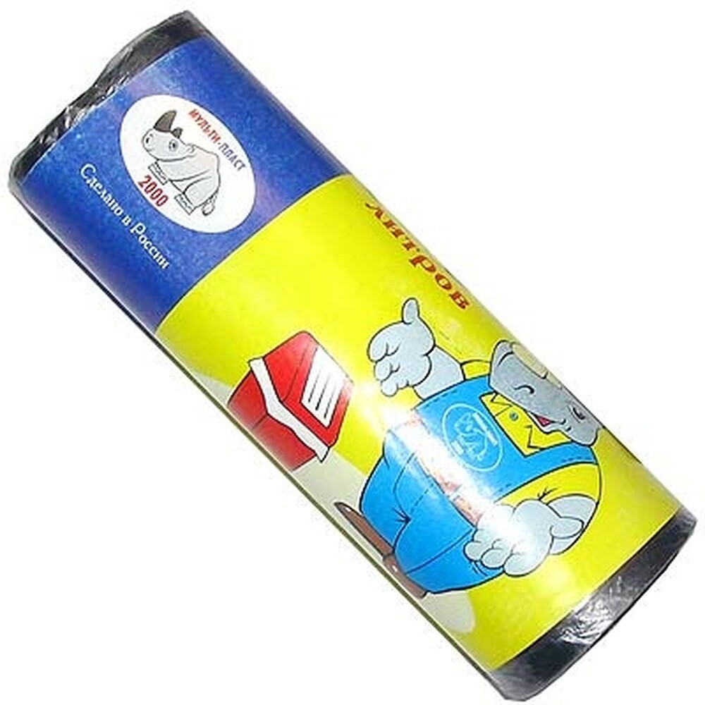 Мешки для мусора 60 л, ПНД 8 мкм, рулон 30 шт.  (Мульти-Пласт 2000)