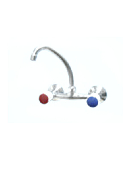 Смеситель Кухня Казань 1/2 рез (СМ 90111) стена, импортное исполнение, верх излив