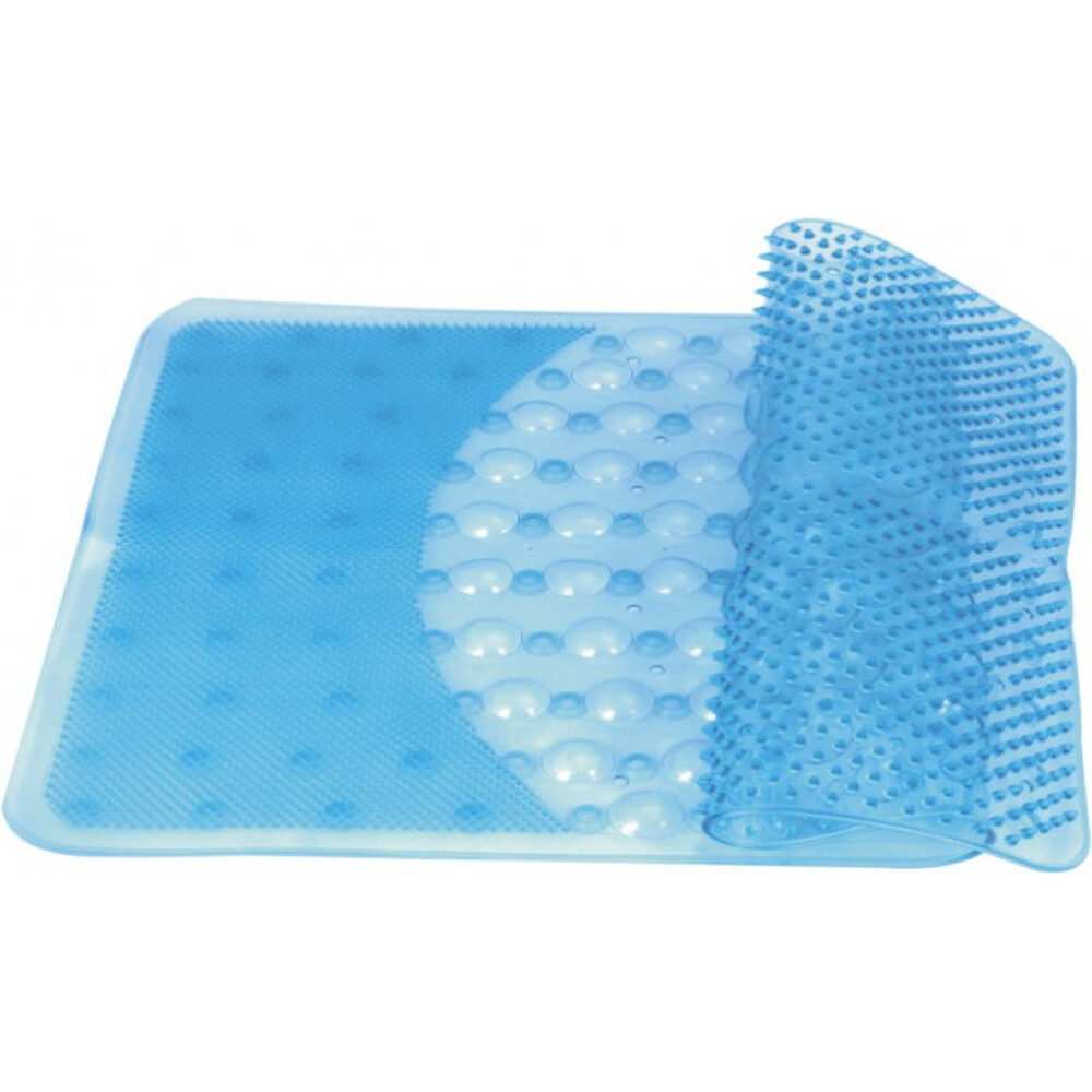 Коврик на присосках массажный 66*39см голубой BR-6639/6538