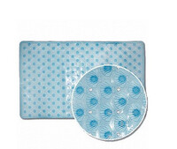 Коврик на присосках "РАКУШКА" 62*37см голубой BR-6237