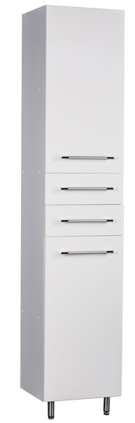 Пенал SANTREK HOME "Ника" (Белый) 2 двери 2 ящика Правый 400*1950*330