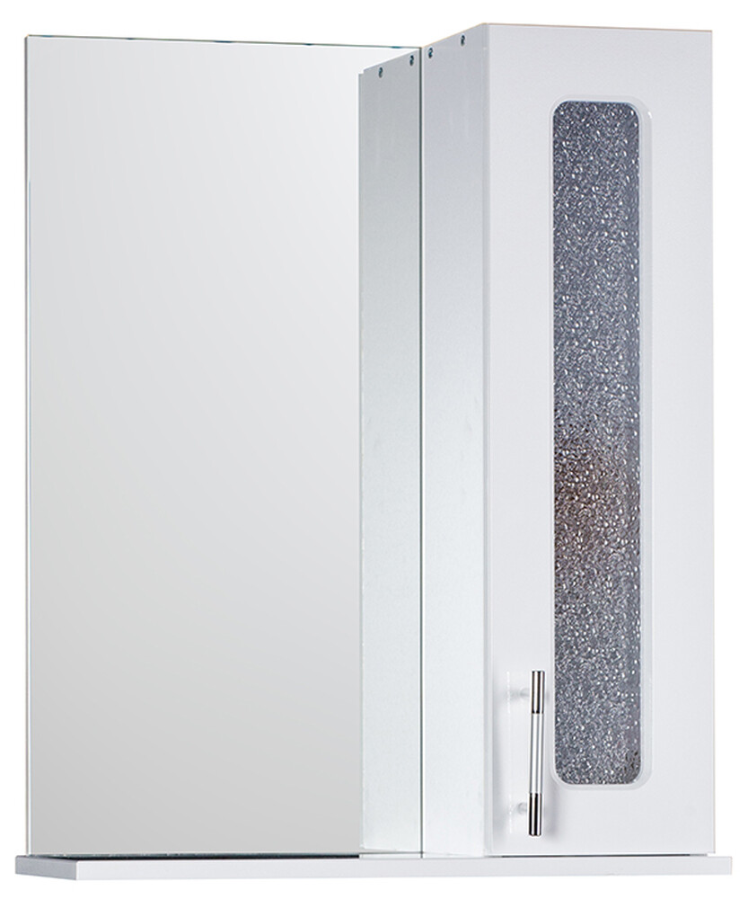 Зеркало-шкаф SANTREK HOME "Идеал" (Белый) 565х717х230