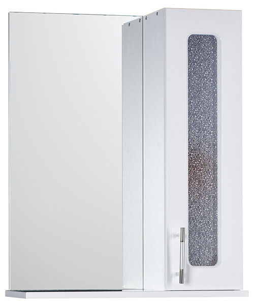 Зеркало-шкаф SANTREK HOME "Идеал" (Белый) 565х717х230