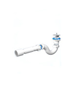 E115 Сифон АНИ Пласт для душ. поддона 1 1/2"*40 с гофрой 40х50