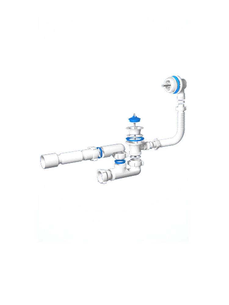 C6255 Обвязка д/ванны АНИ Пласт Варяг регулируемая с гофрой 40х50