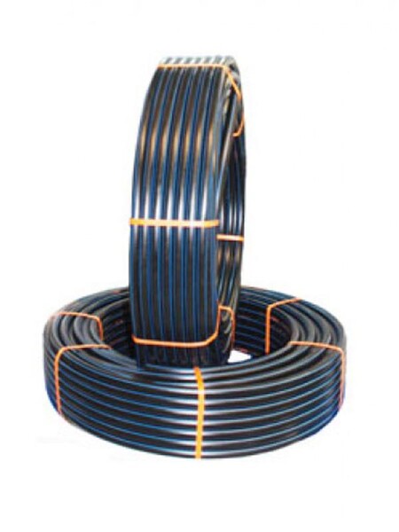 Труба ПЭ100  PN12,5 SDR13,6 63х4,7 (бухта 100м.) черная  SANTREK