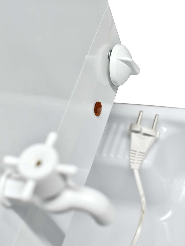 Умывальник "Весна" с ЭВН (мойка Пластик 40*50, бак 17л) 1,25кВт белый