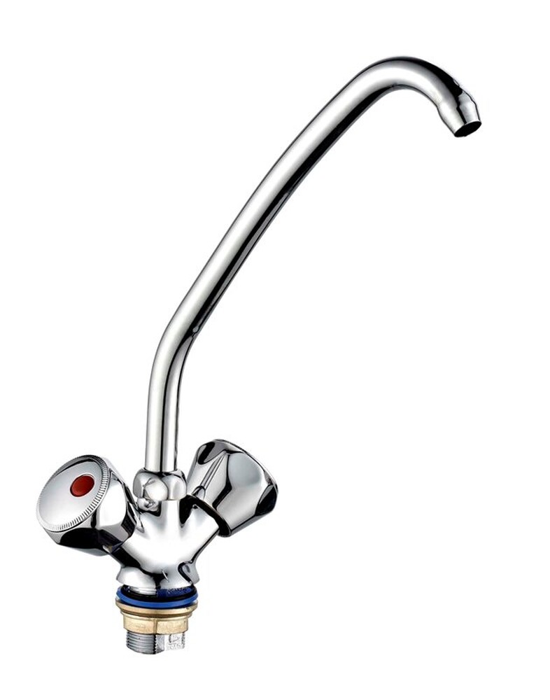 Смеситель Кухня 1/2 м/к на гайке ПСМ-120-К/04 Мария СТАНДАРТ-Б тип См-МДЦБр